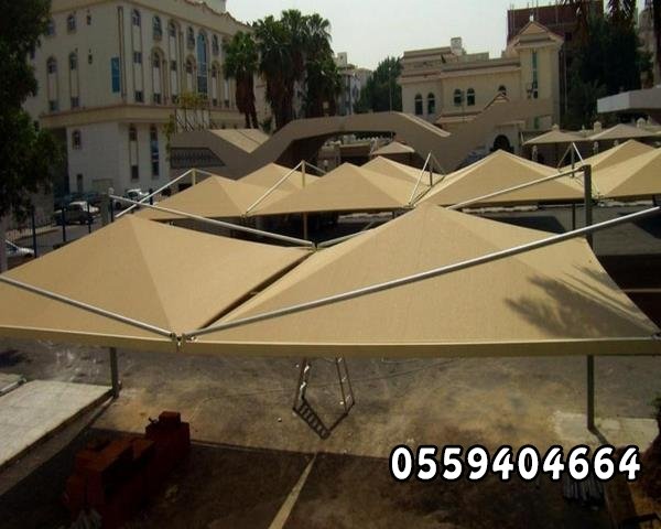 مظلات مدارس - مظلات وسواتر ابداع العقود 0559404664