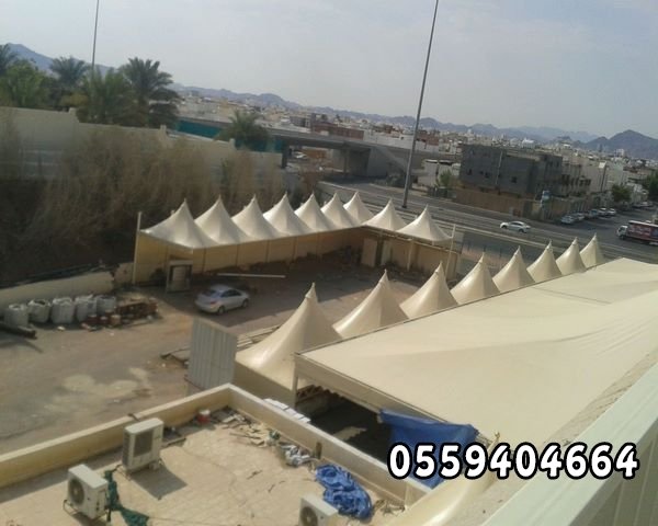 مظلات هرمية - مظلات وسواتر ابداع العقود 0559404664