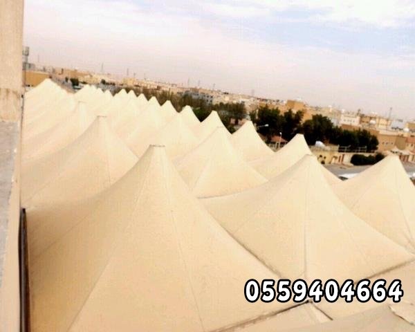 مظلات هرمية - مظلات وسواتر ابداع العقود 0559404664